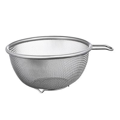 Stainless Steel Fine Mesh Strainer with Handle Easy To Clean Multifunction Draining Basket for
