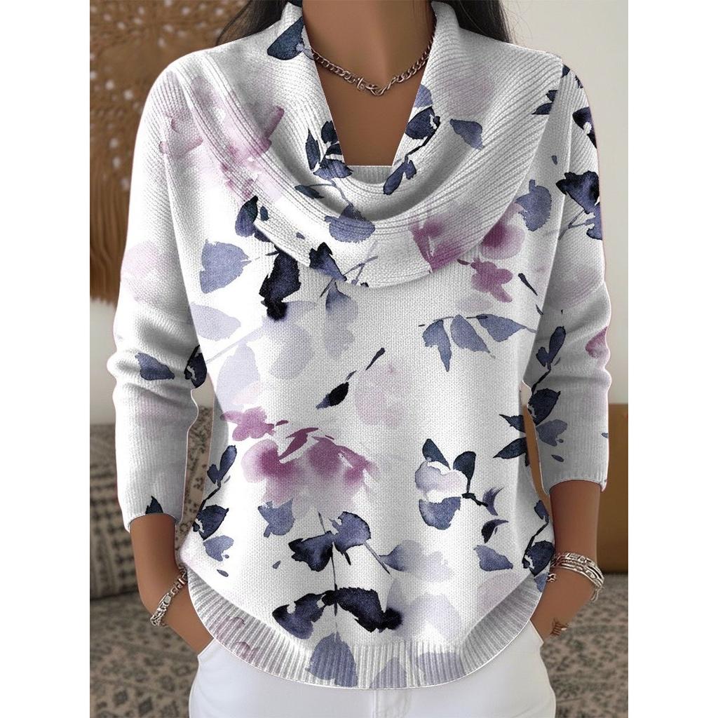 Damen Pullover Herbst Winter Mode Lässig Europäischer Amerikanischer Stil Warm Gemütlich Strick Oberteil