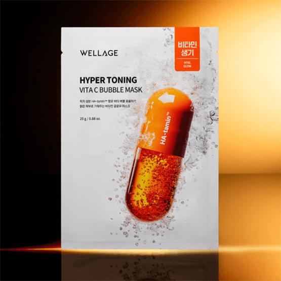 WELLAGE Hyper Toning Vita C Bubble Mask 25g*5EA