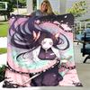 1pc Blanket Demon Slayer Characters2 Print Design, Lightweight Blanket for Sofa, Bed- Soft &Warm, Gift for All Seasons Like Christmas, Halloween