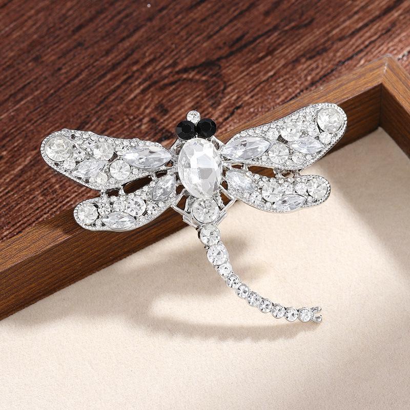 European and American Fashion, Large Dragonfly Brooch, Insect, Retro High-end Feel, Light Luxury, Women's Clothing Accessories, High-end Chest Flower