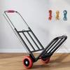 Portable Hand-Pulled op Cart Foldable Cargo very Vehicle Lightweight Household Vegetable Bung Transport Tool
