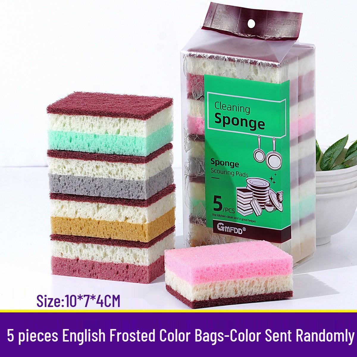 

High-Density Multi-Porous Dishwashing Sponge and Scouring Pad Combo for Kitchen Cleaning