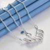 925 Sterling Silver AAA Cyrkon 18-calowy naszyjnik z biżuterią