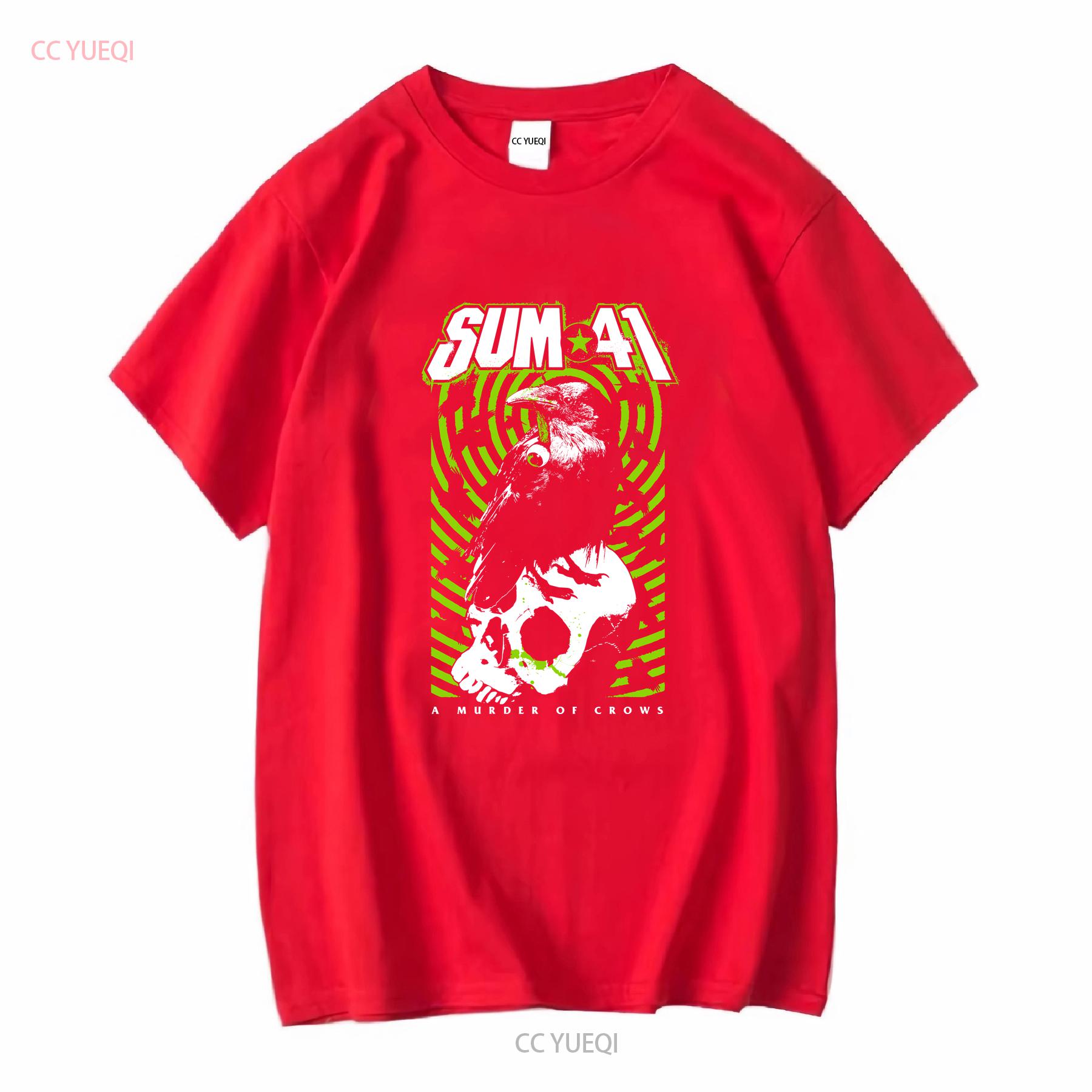 

Sum 41 Тур A Murder of Crows Футболка Medium Панк-поп группа 2016 hxc sxe винтаж Постиранная уличная одежда дизайнерская одежда S
