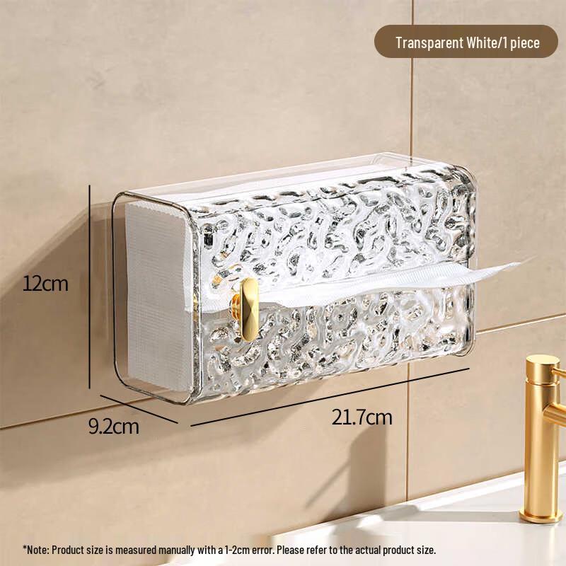 Light Luxury Glacier Pattern Wall-Mounted Tissue Box