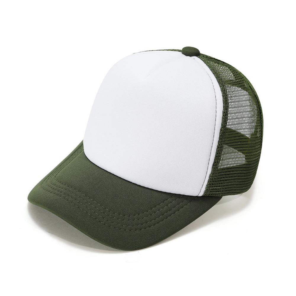 Fashion Spong Mesh Baseball Cap Breathable Adjustable Peaked Cap Wide Brim Sunscreen Hat Outdoor Sports