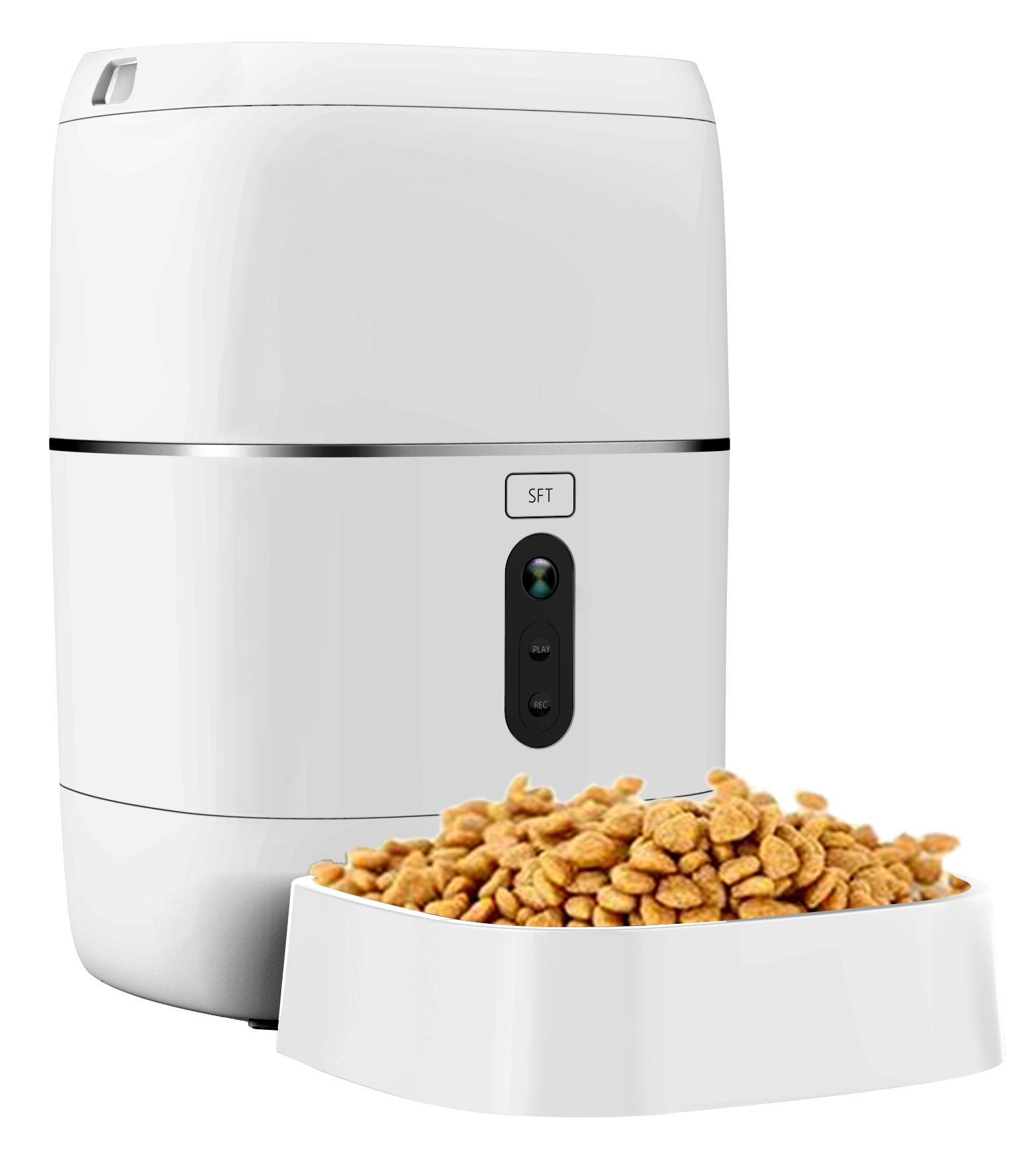 Original Factory Sale Automatic WIFI Large Pet Bowls High Quality Dog Feeder App Pet Food Dispenser белый