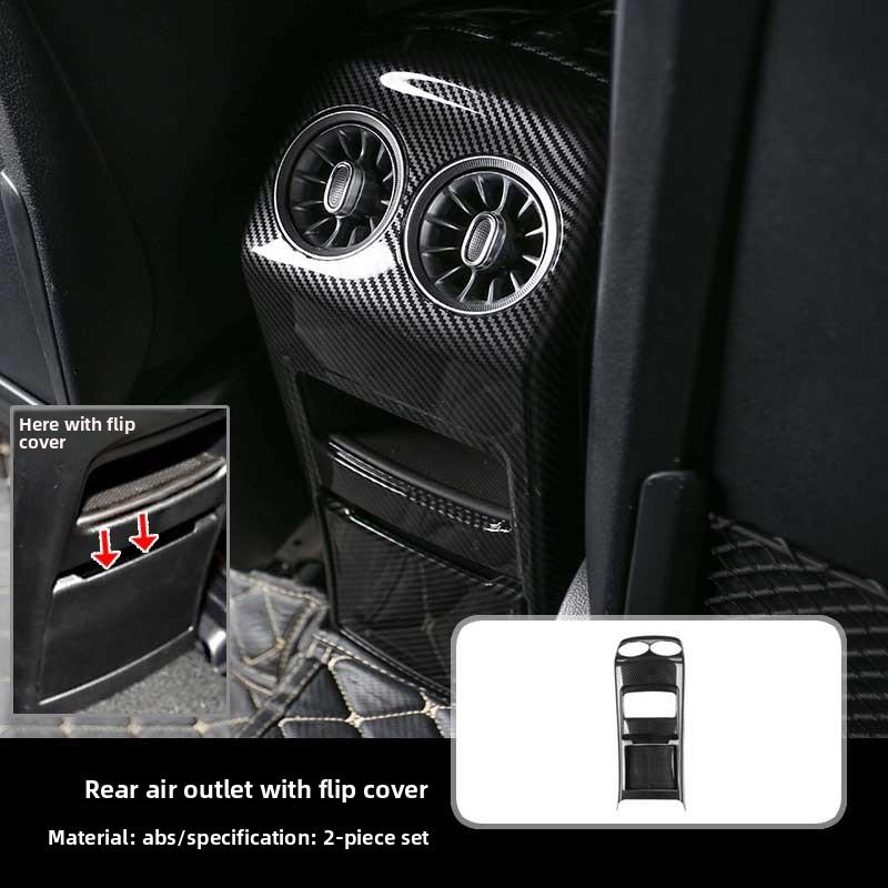 Suitable for Mercedes-Benz GLA GLBcenter control panel decorative stickerEQB EQAinterior modified carbon fiber armrest box cover
