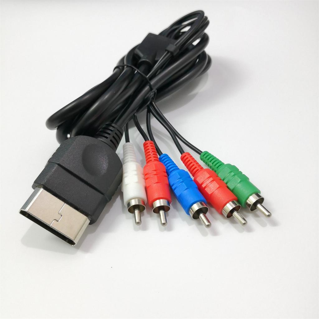 Kvalitetskomponent AV-kabel HDTV Ljud Video Komponentkabel för Original Xbox Stöder HD-utgång 70,87 tum lång