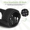 Practical Anti Bite Dog Mesh Muzzle Prevent Barking Soft Dog Mouth Guard Adjustable Breathable Puppy Grooming Sessions
