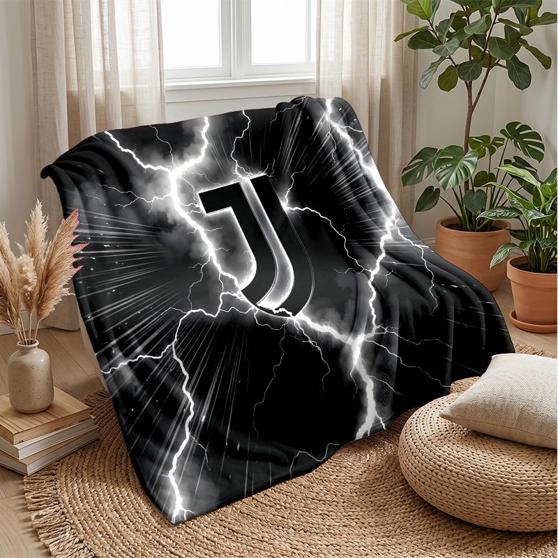 Juventus FC Theme blanket Soft Flannel Blanket Plush Throw Blanket Cozy Sofa Bed Blanket for Home Decor