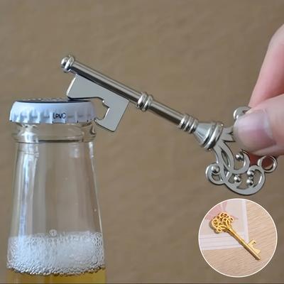 Retro Crown Key Shaped Bottle Opener Suitable Key Opener for Bars or Homes Wine Utensils Wedding Party Gifts Keychain Pendant