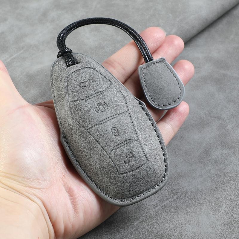 Car Key Cover For FAW Hongqi H5 2025 2025 2025 Hongqi H5 Leather Car Key Case Cover For Hongqi Car Keychain