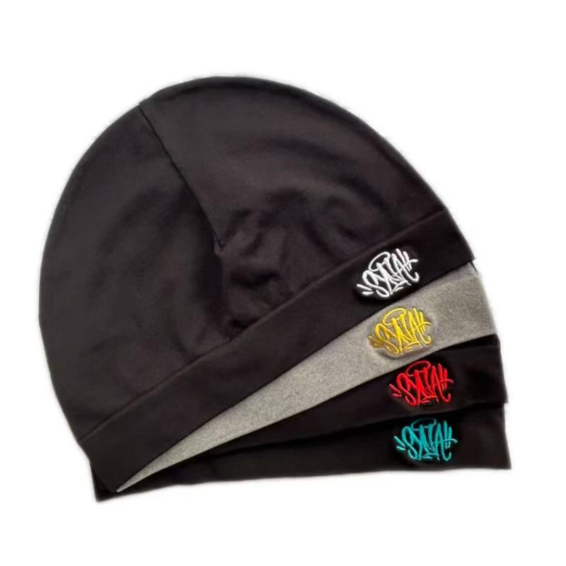 Synaworld Men's Retro Hip Hop Skull Embroidery Knit Cap