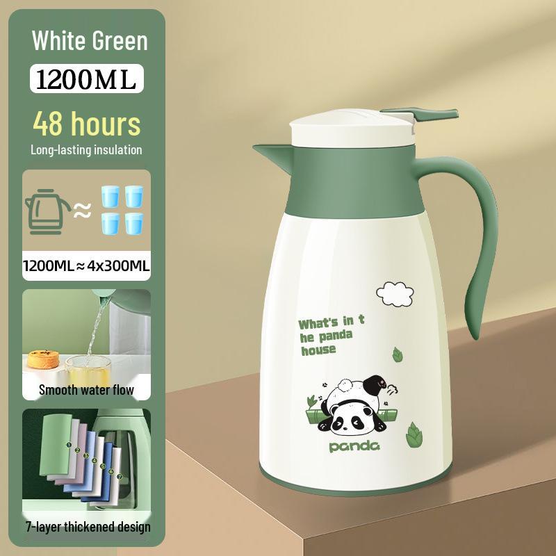 48-Hour Long-Lasting Insulated Cartoon Kettle - 2025 Glass Liner for Students and Dorms