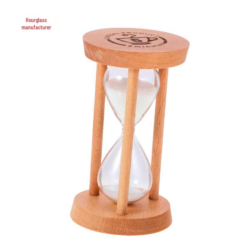 Dřevěná sada přesýpacích hodin: Písečné hodiny na 1/3/5 minut pro domácí dekoraci