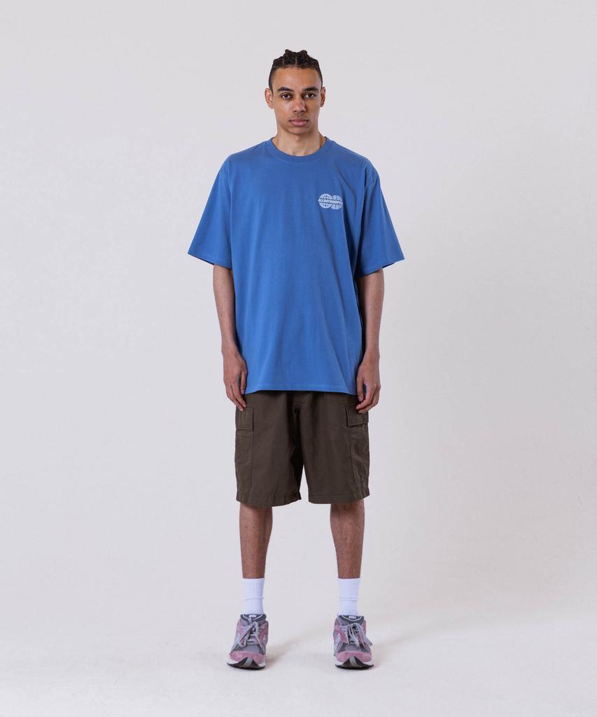 ALL DAY HOOPS Adh Worldwide Oversized Short Sleeve T-Shirt Blue