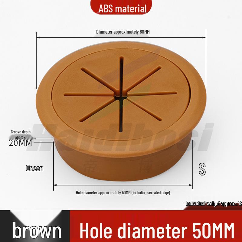 Desktop Decorative Cable Management and Sealing Cover for Desk Cable Holes