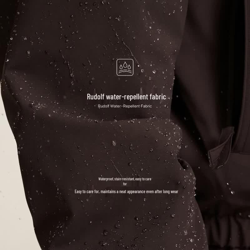 Jack & Jones Men's Water-Repellent Embroidered Stand-Collar Jacket