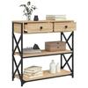 Console Table Sonoma Oak 75x28x75 cm Particleboard