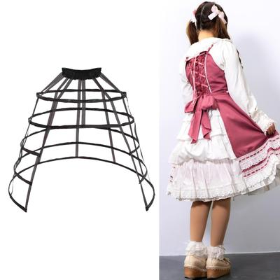 Saia de Aros Crinolina Gaiola para Baile de Formatura Presente Vestido de Aniversário Acessório de Fantasia