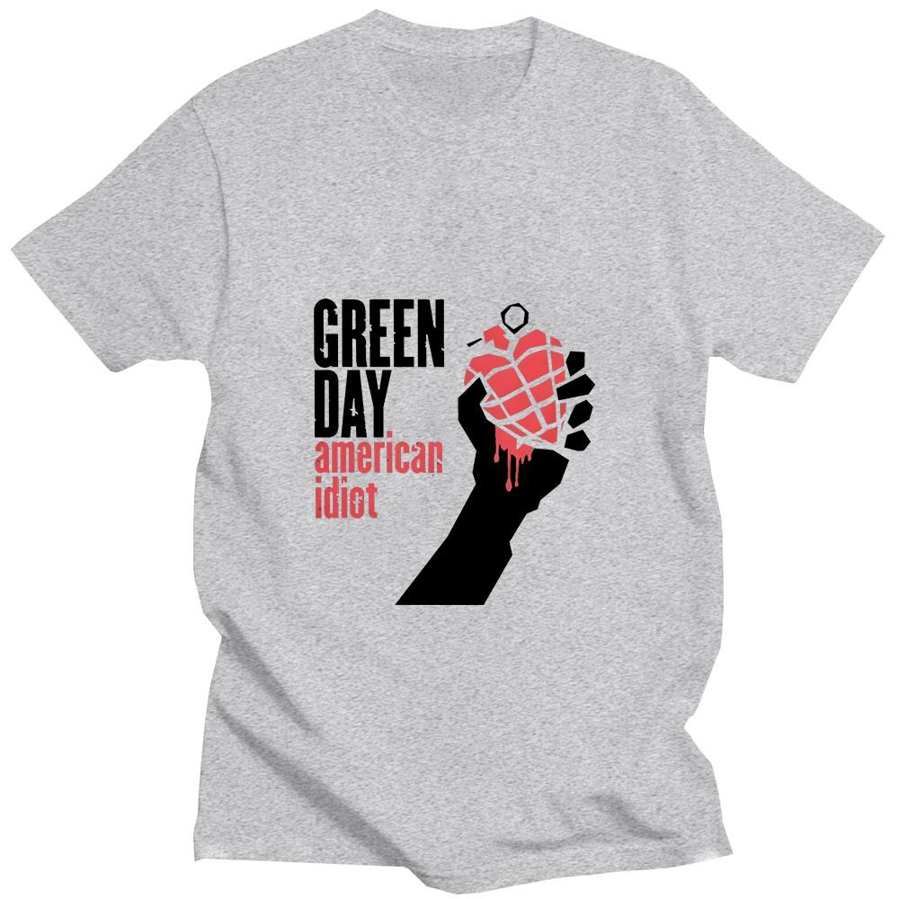 Green Day Saviour Rock Band Fashion Print TShirt  Summer Fashion HipHop Mens TShirt  HighQuality Pure Cotton Short Sleeve