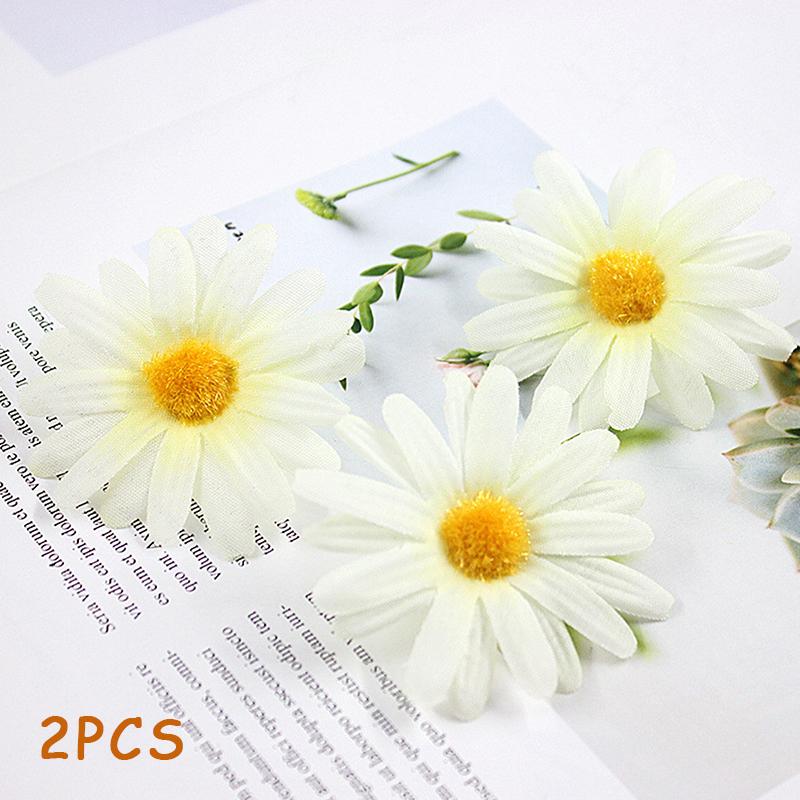 2 szt. Słodkie spinki do włosów z stokrotkami, klips do grzywki na bok, urocza mała spinka do włosów w kształcie słonecznika, damskie akcesoria do włosów do codziennego użytku