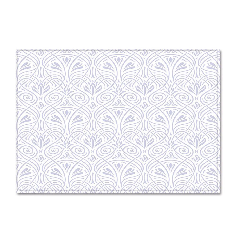 Line Printing Three-Dimensional Carpet Living Room Runway Green Floor Mat