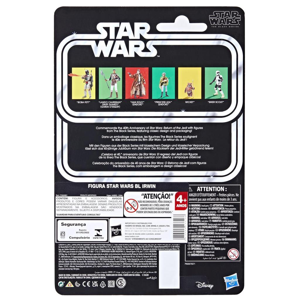 Hasbro Star Wars Black Series Leia Organa Star Wars Episode Return of the Jedi Action Ages 4 and Authentic (Endor), VI 6-inch (15cm) Figure, Up,