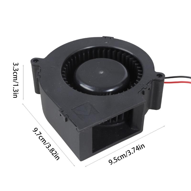 97x33mm 12V Blower Fan With Ball Bearing 97x33mm 2Pin Blower Fan Ideal For Tight Spaces In Electronics Cooling