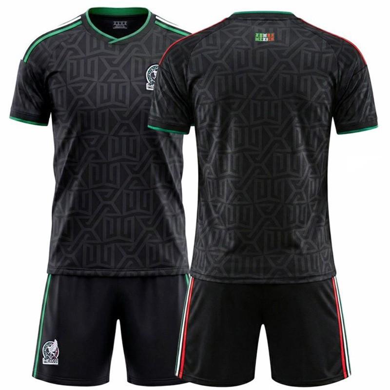 

2627 World Cup Mexican Dub No. 11 Jimenez Jersey 22 Lozno 9 Raul Football Set #16