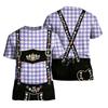 Men's Short Sleeve T Shirt with Vintage Oktoberfest Pattern Loose Fit Casual Summer Daily Top for Comfortable Wear