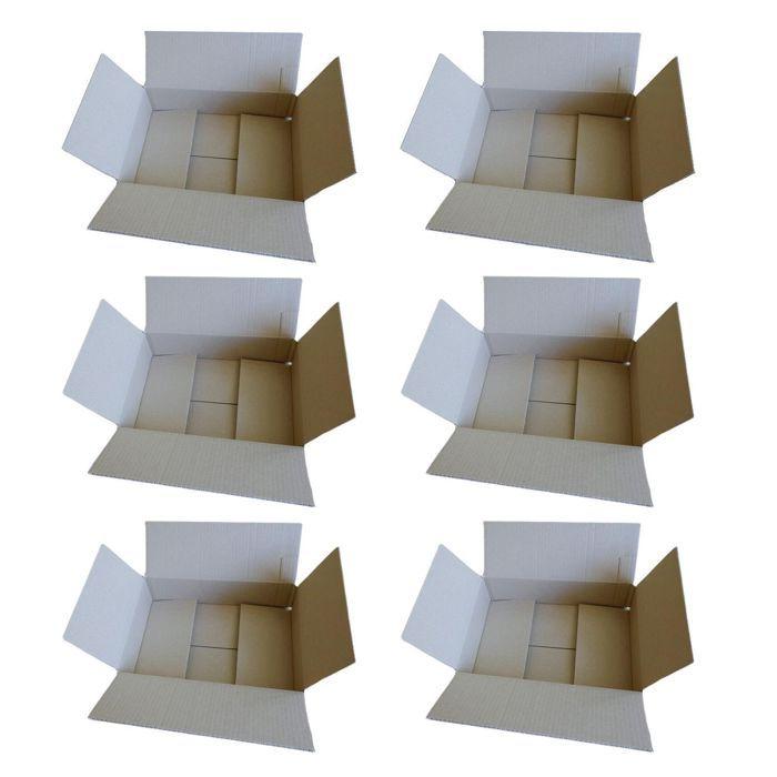 6 cartons d'emballage 31 x 21 x 7,5 cm