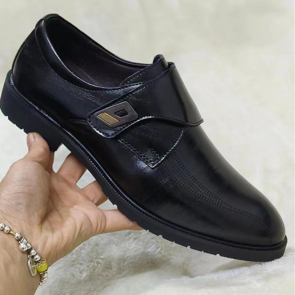 Genuine Leather Men's Leather Shoes Autumn And Winter One Foot Stirrup Fashion Business Formal Wear Leisure Comfortable Leather Shoes