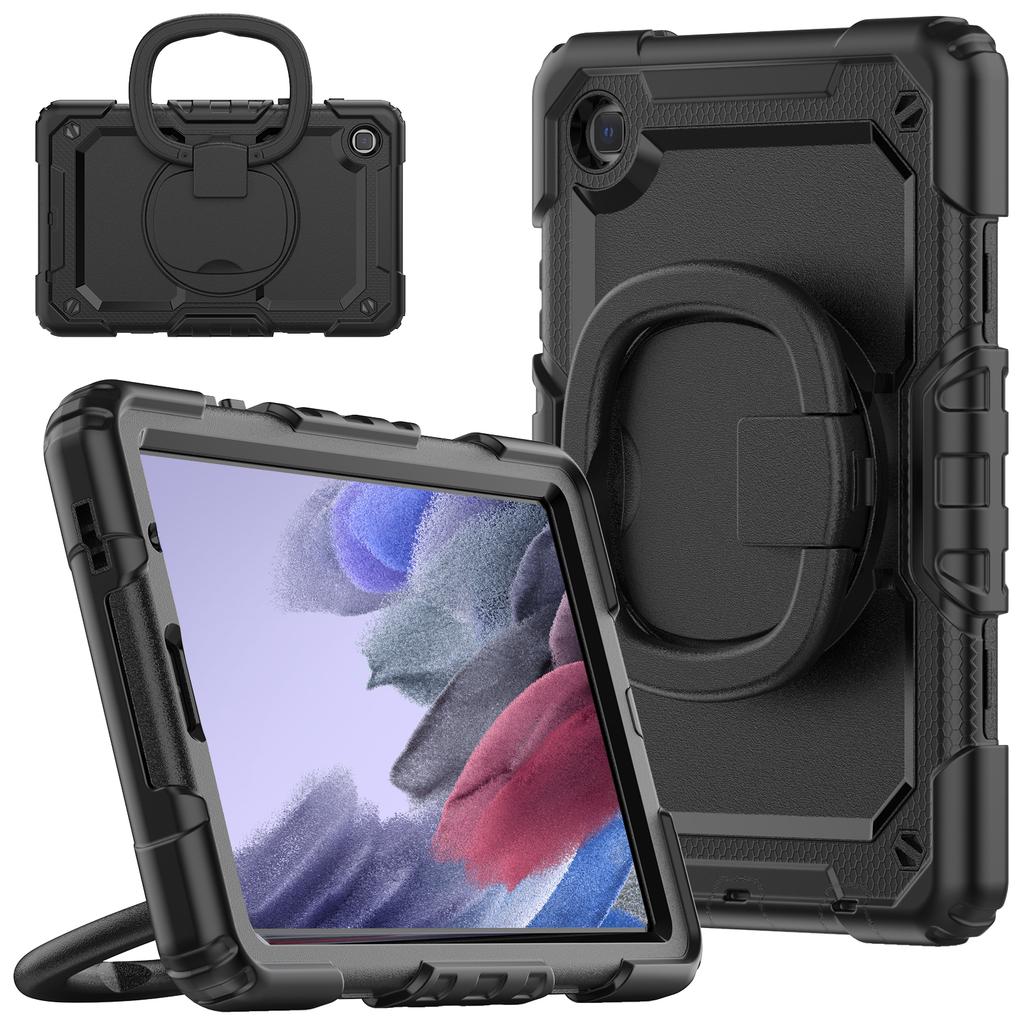 Rotating Stand Heavy Duty Case For Samsung Galaxy Tab A7 Lite 8.7 2021 SM-T220 SM-T225 SM-T225N SM-T227U With Handle Grip Cover