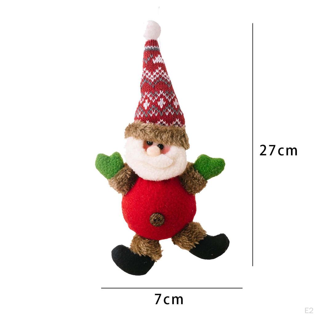 Christmas Tree Decorations Car Pendants with Lights Cartoon Photo Props Window Ornaments