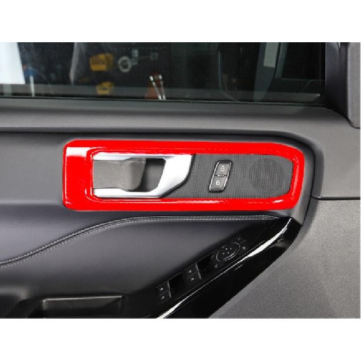Car Inner Door Handle Bowl Panel Cover For Ford Explorer - Bright Red