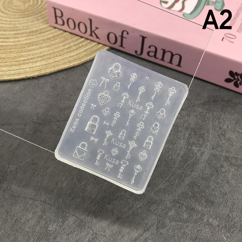 

Мультяшная бабочка, кнопка, замок с ключом, силиконовая форма для ногтей, украшения, аксессуары, стемпинг для ногтей, инструмент для DIY маникюра A2