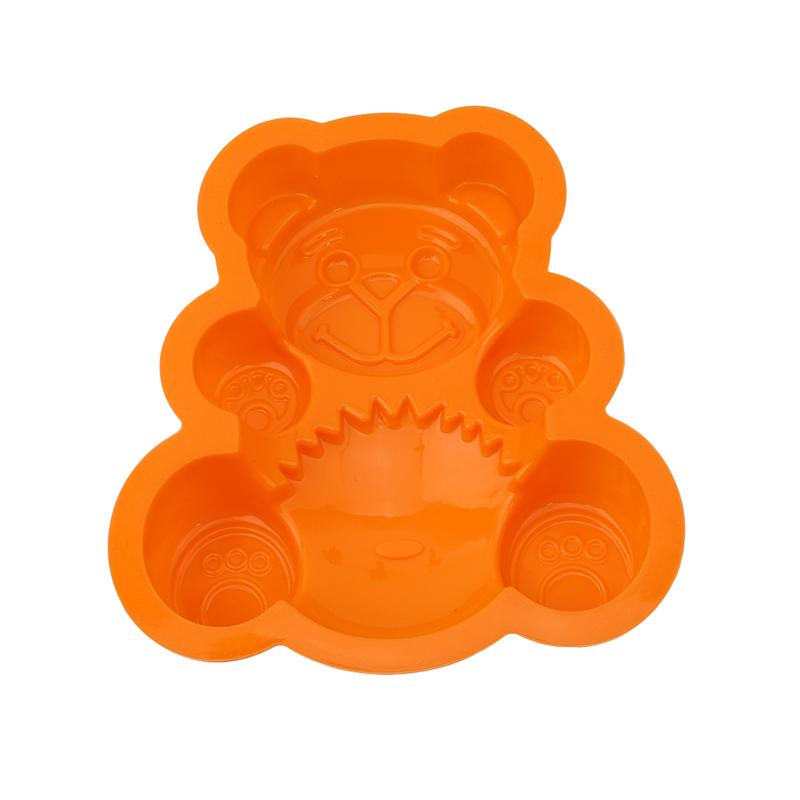 Silicone Mold 3D Lovely Bear Form Cake Mold Baking Tools Kitchen Fondant Cutters