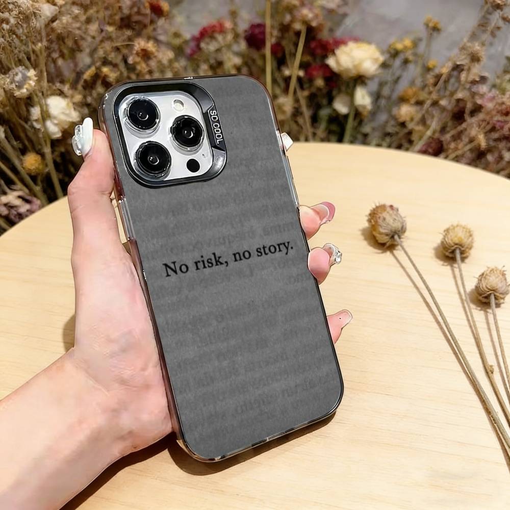 Day Trader Trading RISK RICH Phone Case For iPhone 17,16,15,14,13,12,11 Plus,Pro Max,XS,Colorful Silver Black Cover