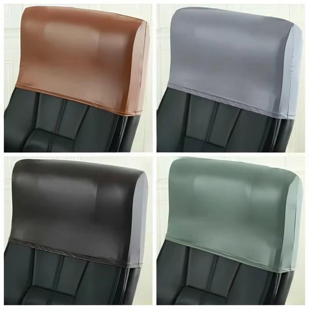 Leather Chair Back Cover Waterproof Executive Chair Half Cover  for Gaming Chair Office