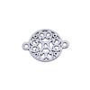 Filigree Diamond Shaped Connectors Ornate Multi Loop Links For Jewelry