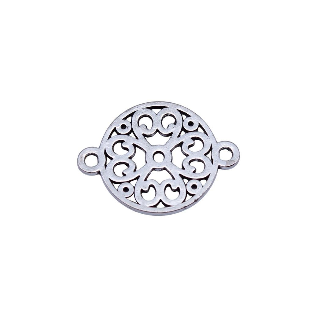 Filigree Diamond Shaped Connectors Ornate Multi Loop Links For Jewelry