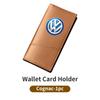 VFHJQ1 For Volkswagen VW Men's Carbon Fiber Wallet Large Capacity Car Card Holder Organizer Scirocco Jetta Beetle Golf 4 5 6 Passat
