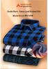 Men's Stylish Plaid Shirt, Long Sleeve, 100% Cotton, Brushed Velvet, Thickened for Spring and Winter.