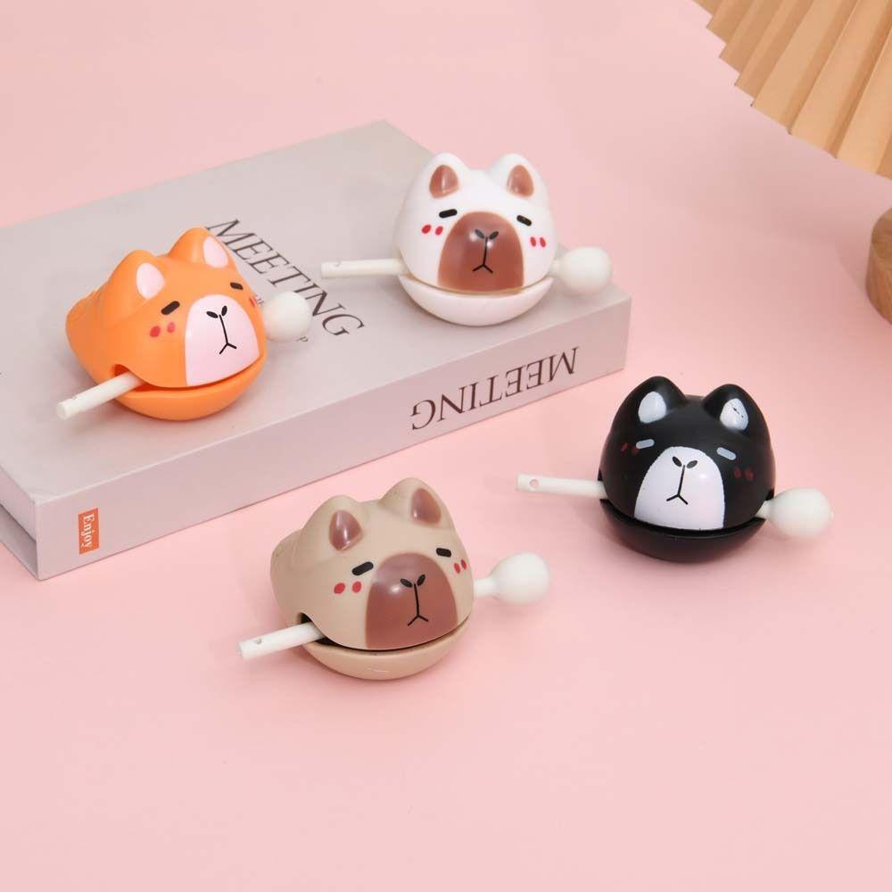 

Animal Shape Wooden Carving Ornaments Capibara Percussion Instrument Kindergarten чёрный