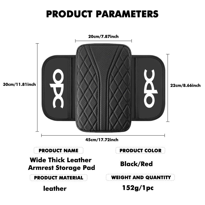 BBGH1 Car Center Armrest Box Cushion Console Mat Armrest Storage Pad For Opel Insignia Corsa Zafira Mokka Grandland MOVANO Ampera