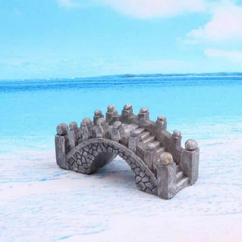 

Мост-арка Мхи Микро-ландшафт Материал для суккулентов, Декоративные элементы и украшения для горшечных растений Gray