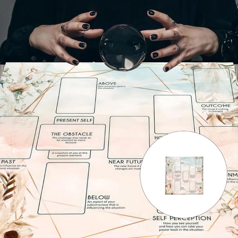 Reading Card Astrology Tablecloth Altars Cloth Square Divinations Cards Table Cloth Witchcrafts Deck Cloth Enduring